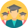 Pictogramme chapeau de diplômé