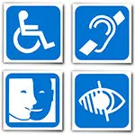 Pictogramme accessibilité aux personnes sourdes et malentendantes