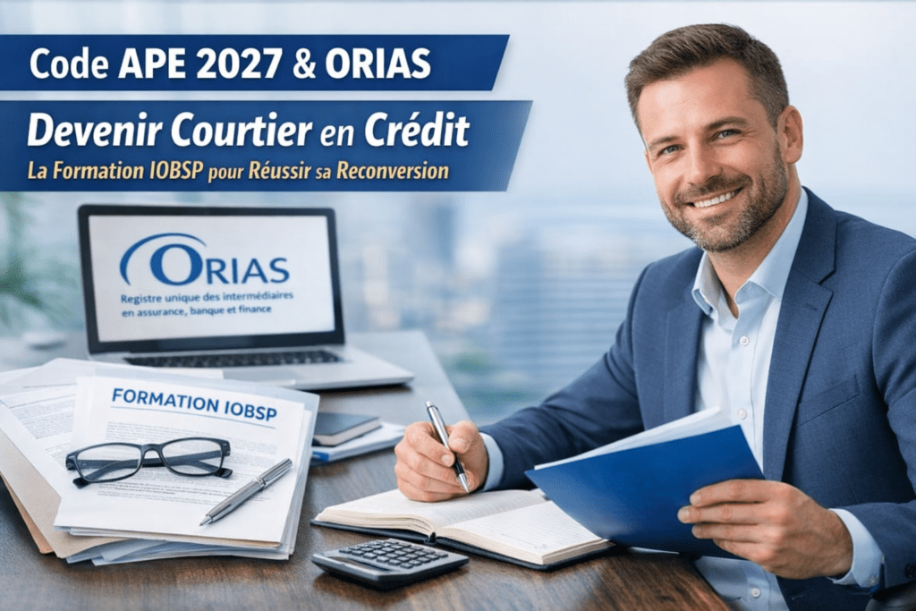 nouveau code APE IOBSP 2027 Courtier en crédit