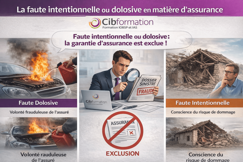 faute intentionnelle faute dolosive assurance