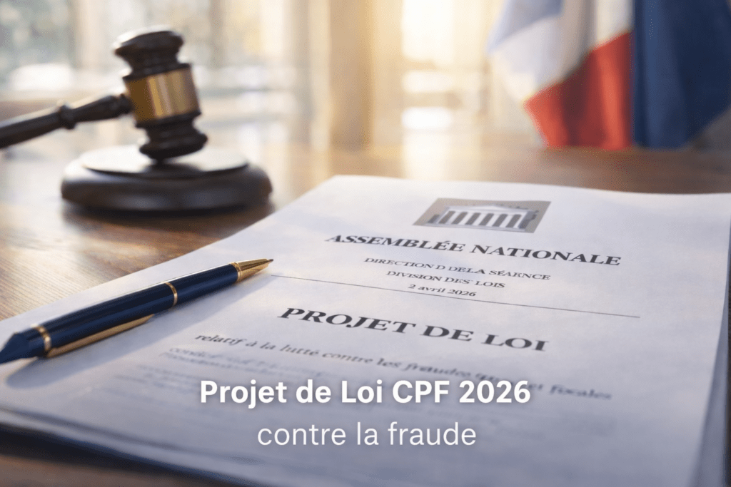projet de loi CPF 2026 lutte contre la fraude au CPF